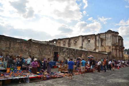 安提瓜危地马拉, 废墟, 危地马拉, 遗迹, 老建筑, 乡村式建筑, 老