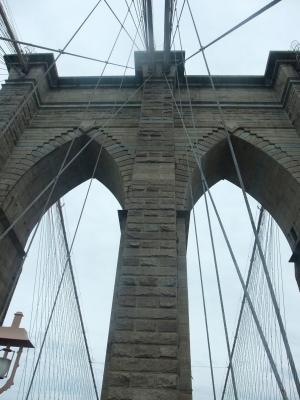 布鲁克林大桥, 桥梁, 纽约, 美国, 布鲁克林, 美国, 美国