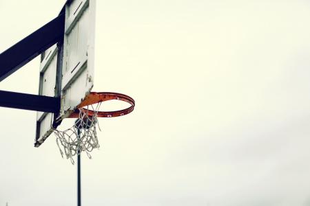 白色, 黑色, 篮球, 系统, 撕裂, 净额, 体育
