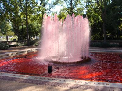 喷泉, 红喷泉, 圣路易斯, 植物园
