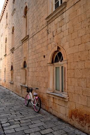 自行车, 自行车, 特罗吉尔, 克罗地亚, 欧洲, 达尔马提亚, 建筑