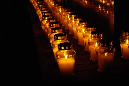 公墓, 蜡烛, 蜡烛, 光, 死人, 所有圣徒的日子