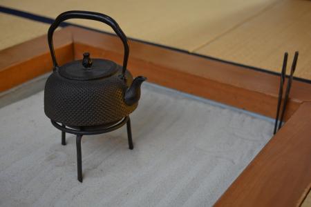 日本, 铁, 铁壶, 瓶, 壶, 壁炉, 榻榻米垫