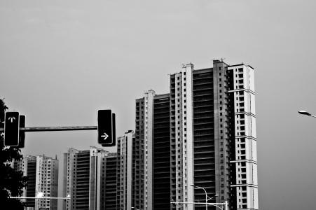 南京, 建设, 生成, 黑色和白色, 城市, 线, 组成