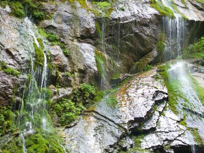 黏, 水, 白色水, 自然, 山, 瀑布, 岩石-对象
