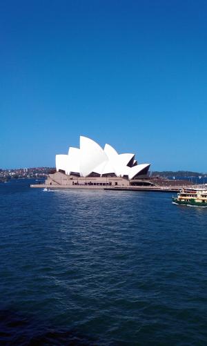 歌剧, 房子, 悉尼, 港口, 端口, 小船, 具有里程碑意义