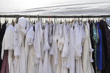 连衣裙, 织物, 穿衣服, 婚礼, 白色, 服装, 跳蚤市场