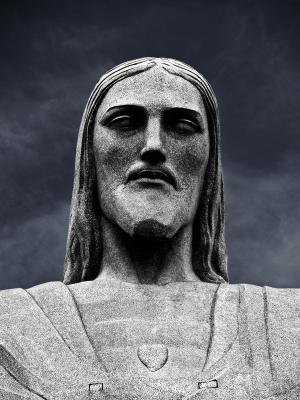 基督, 救赎者, 雕像, 脸上, 科尔科瓦多, 头, 在里约热内卢