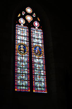 彩色玻璃, 彩绘玻璃窗, 教会, 天主教, 窗口, 多尔多涅河, 佩里戈尔