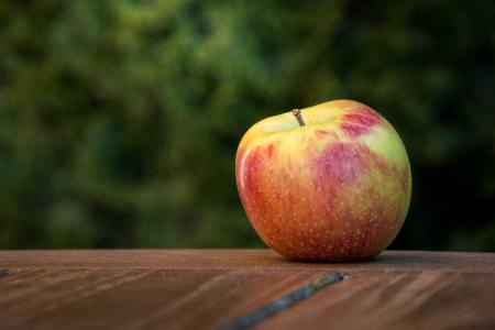 苹果, 水果, 秋天, 表, 静物, 苹果-水果, 木材-材料