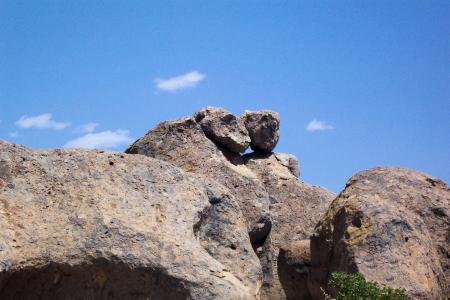 岩层, 猴石, 山, 岩石