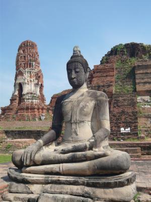 佛, 佛教, 冥想, 石像, 泰国, 亚洲, 雕像