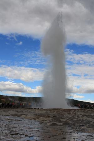 strokkur, 间歇泉, 冰岛, 喷泉, 火山喷发, 爆发, 水柱