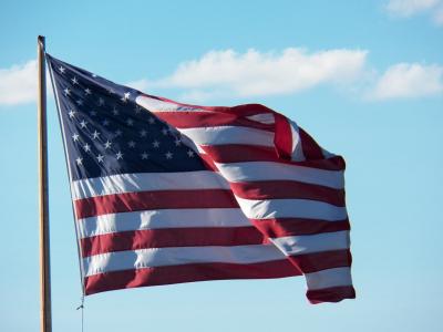 国旗, 旗帜, 星星, 条纹, 美国, 美国, 第四7月