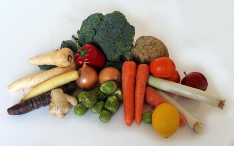 水果, 绿色, 生态学, 健康, 食品, 蔬菜, 维生素