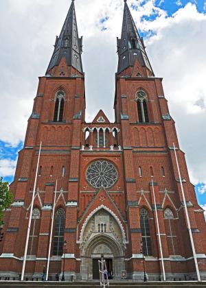 乌普萨拉大教堂, 主要门户, 塔, 瑞典最大的教堂, 中心, 市中心, stadtmitte