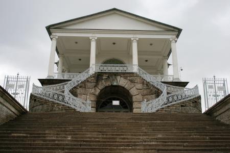 tsarskoe selo 庄园, 圣彼得堡, 历史建筑, 楼梯, 建筑, 建设, 具有里程碑意义