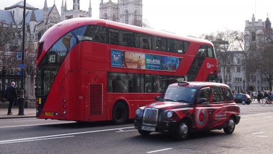 伦敦, 英格兰, 西敏寺, 公共汽车, 出租车