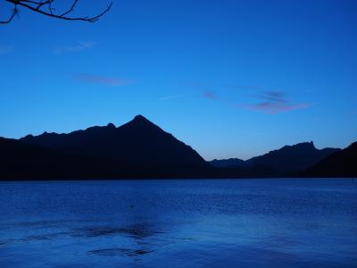 图恩湖, 拉, 蓝色小时, 山脉, 打喷嚏, 伯尔尼高地, 施皮茨