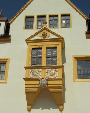 弗莱贝格, 山镇, 大会堂, 窗台, 装饰, 粉刷门面, 从历史上看