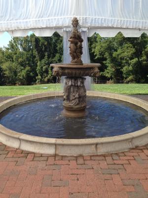 喷泉, 奥克森山庄园, 马里兰, 雕塑, 水, 天使