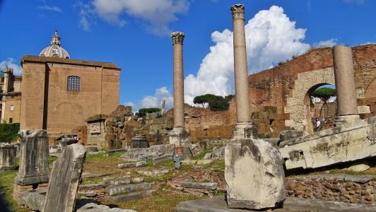 意大利, 罗马, 建设, 古董, 纵栏式, 罗马, 纪念碑
