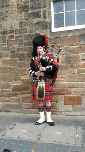苏格兰, 爱丁堡, 风笛, 传统, 苏格兰, 街头音乐, 传统音乐