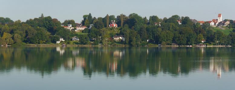 pilsensee, 全景图片, 水域, 湖, 水, 反思, 自然