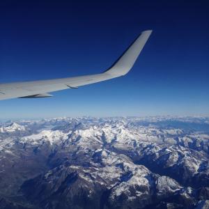 阿尔卑斯山, 旅行, 靠窗的座位, 飞, 飞行, 山脉, 飞机