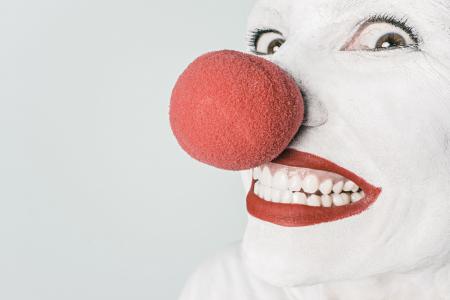 小丑, 喜剧演员, 鼻子, 马戏团, 有趣, 笑, 化妆