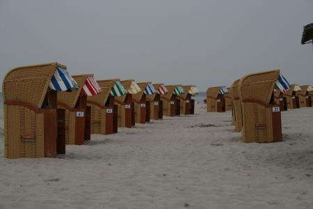 沙滩椅, 海滩, 沙子, 沙滩, 俱乐部, 风保护, 波罗地海
