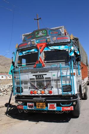 卡车, 印度, 重载, 货物运输, 副, 运输, 拥挤