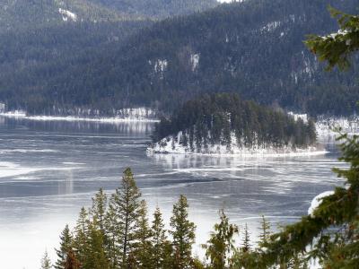 canim 湖, 不列颠哥伦比亚省, 加拿大, 冬天, 雪, 感冒, 赛季