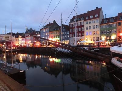 哥本哈根, 丹麦, 帆船, 端口, 小船, 新港, 晚上