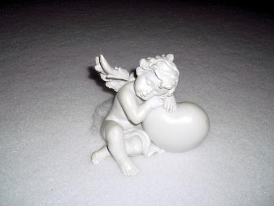 天使, 信心, 希望, 保护, 精神, 雪, 冬天