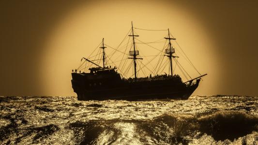 战舰, 海盗船, 帆船, 军舰, 冒险, 海, 航海的船只