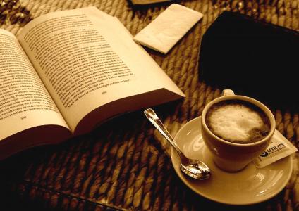 书, 咖啡, 特浓咖啡, 棕褐色, 静物