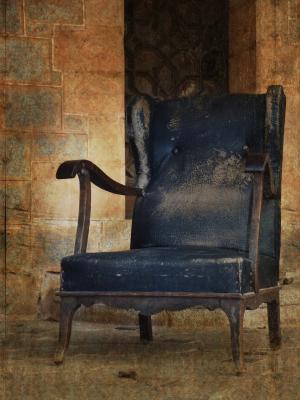 扶手椅, 座位, 被遗弃, 城堡, 贵族, 老, 蓬乱