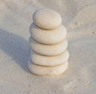 岩石, 石头禅, 沙子石头, 禅宗, 平衡, 海滩, 卵石