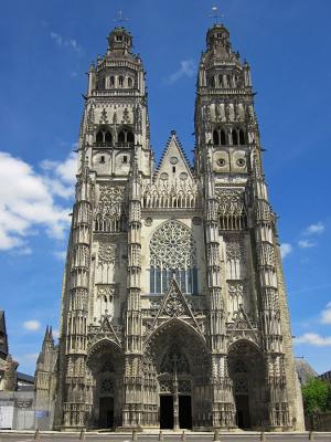 圣 gatien 大教堂, 哥特式, 旅游, 地方-et-卢瓦尔, 法国, 天主教, 卢瓦尔河