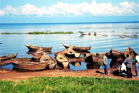 维多利亚湖, 湖, 乌干达, 小船, 非洲