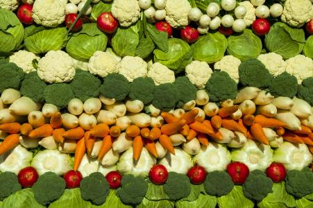 蔬菜, 白菜, 胡萝卜, 西兰花, 萝卜, 幼崽, 蔬菜