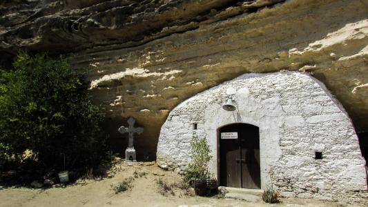 塞浦路斯, 圣拉萨罗 sozomenos, 洞穴, 教会, 村庄, 被遗弃, 空无一人