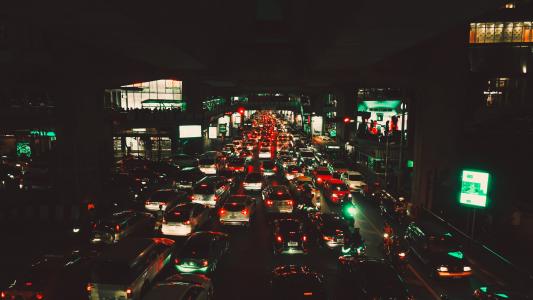 交通, 曼谷, 暹罗, 运输, 道路, 汽车, 街道