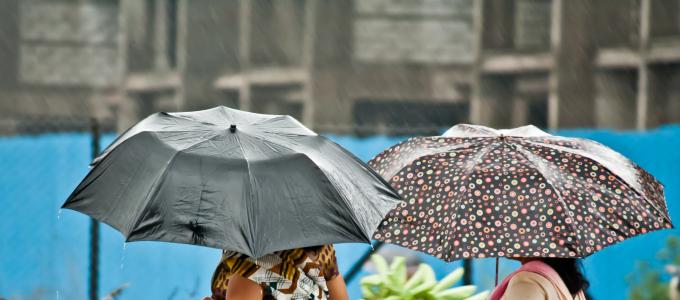 雨伞, 雨, 人, 天气, 保护, 湿法, 妇女