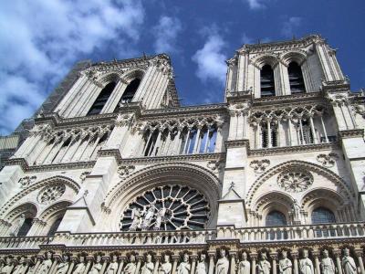 巴黎圣母院, 巴黎, 法国, 旅行, 建筑, 旅游, 天空