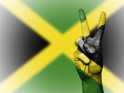 牙买加, 和平, 手, 国家, 背景, 旗帜, 颜色