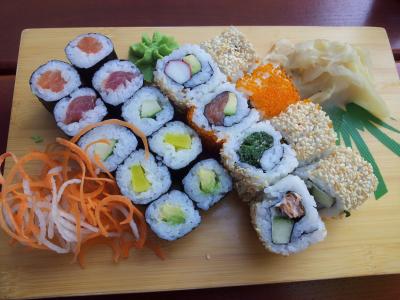 寿司, 亚洲, 大米, 鱼, 食品, 海