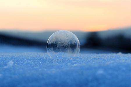 肥皂泡, 冻结, 冰冻的泡泡, 冬天, eiskristalle, 寒冷, 感冒