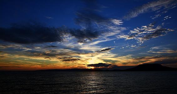 巴拉顿湖, 日落, 自然